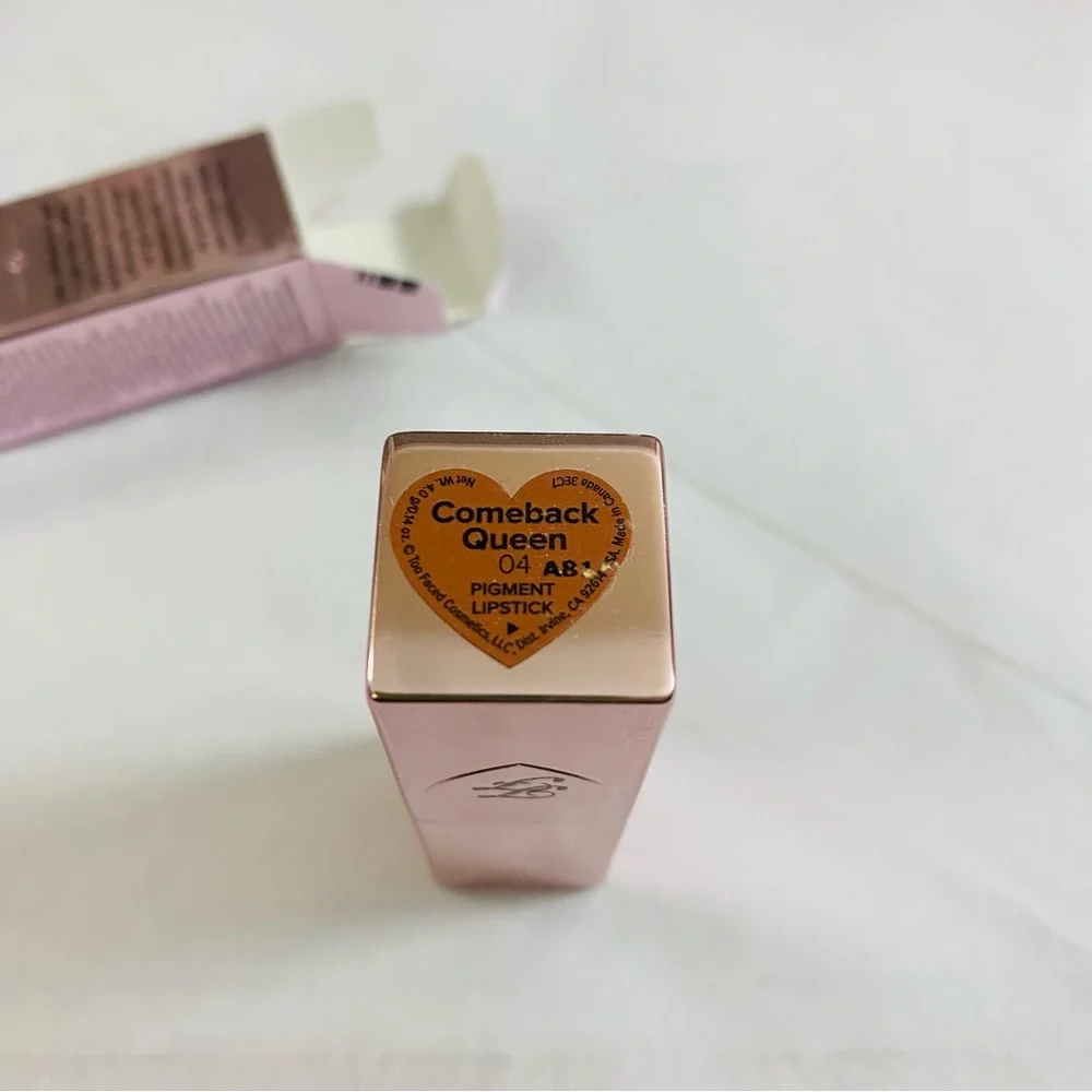 Too Faced‎ NIB Comeback Queen Lady Bold Em-Power Pigment Lipstick